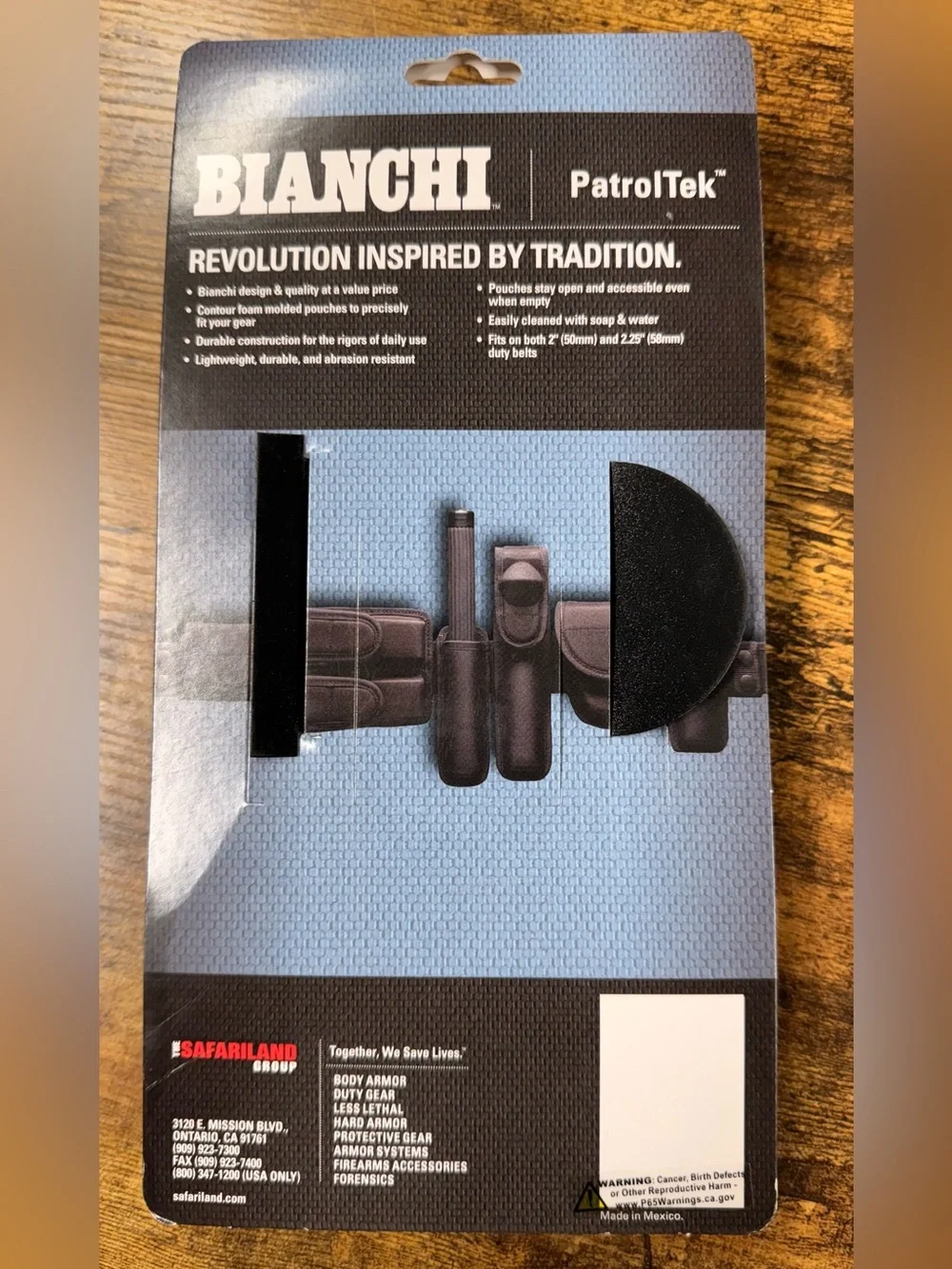 Bianchi PatrolTek Black Open Handcuff Pouch